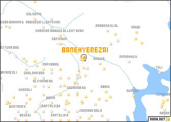 map of Baneh-ye Reẕā\