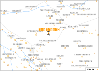 map of Bānesareh