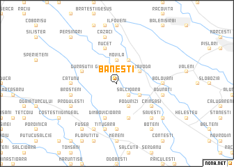 map of Băneşti