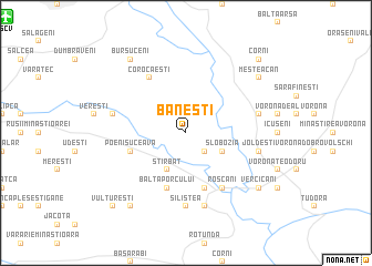 map of Băneşti