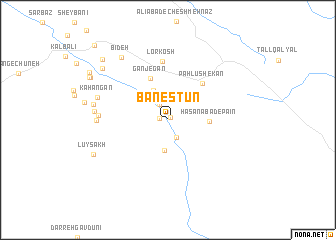 map of Banestūn