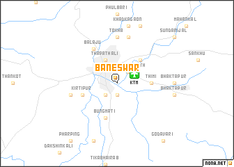 map of Bāneswar