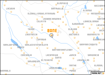 map of Bañe