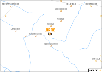 map of Bané