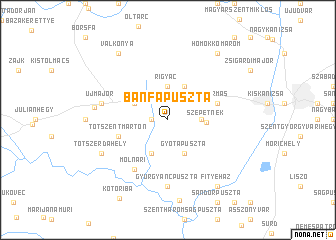 map of Bánfapuszta