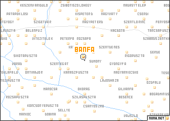 map of Bánfa