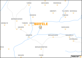 map of Banfele