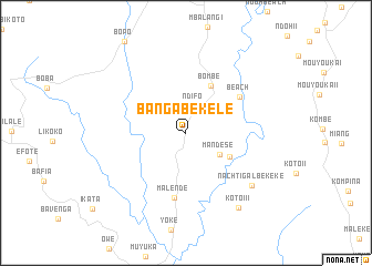 map of Banga Bekele