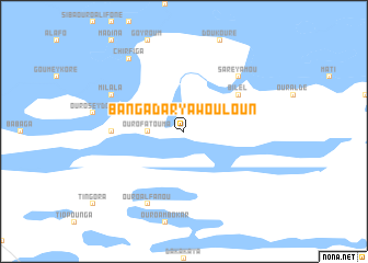 map of Bangadarya Wouloun