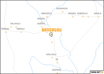 map of Bangadou