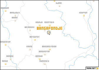 map of Banga Fondje