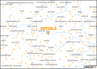 map of Bangāla