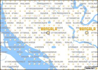 map of Bāngāla