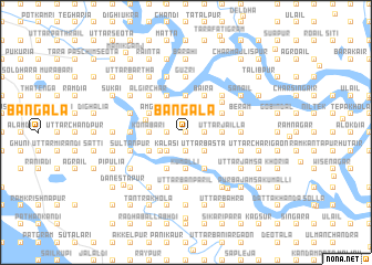 map of Bāngāla