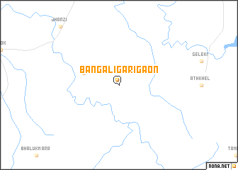 map of Bangāli Gārigaon