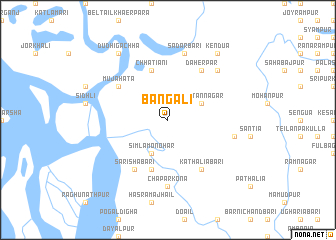 map of Bāngāli