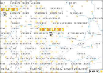 map of Bangālpāra