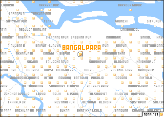 map of Bāngālpāra