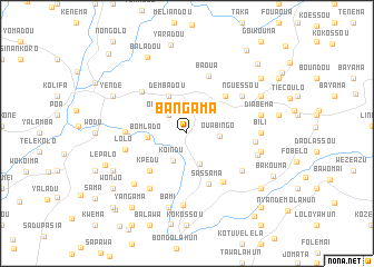 map of Bangama