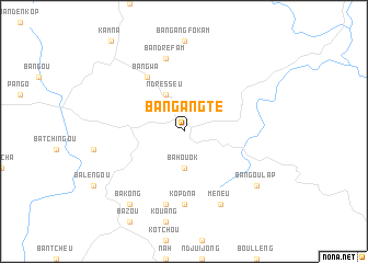 map of Bangangté
