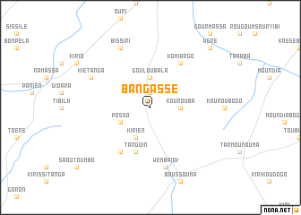 map of Bangassé
