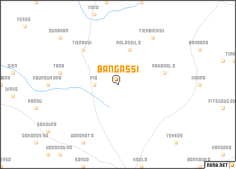 map of Bangassi