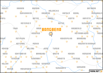 map of Bangbema