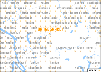 map of Bangeswardi