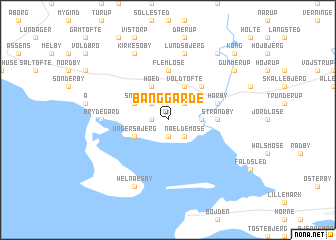 map of Banggårde