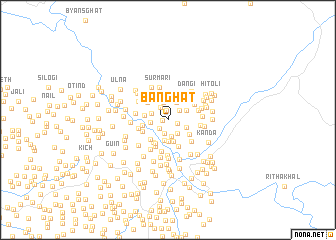 map of Bānghāt