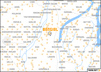 map of Bangiāl