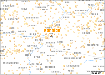 map of Bangiān