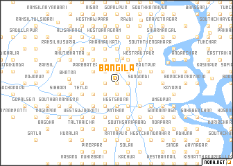 map of Bāngila