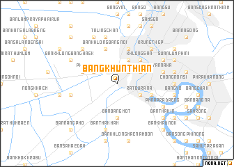 map of Bang Khun Thian