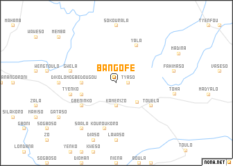 map of Bangofé