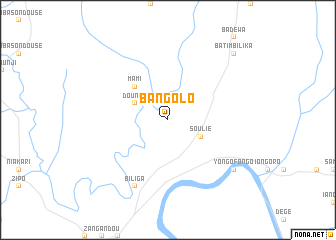 map of Bangolo