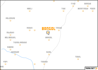 map of Bangol