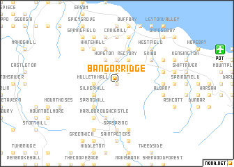 map of Bangor Ridge