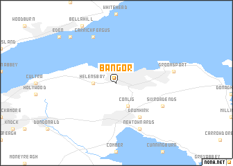 map of Bangor