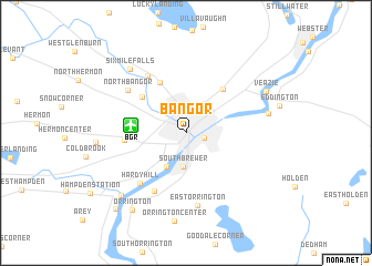 map of Bangor