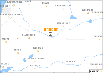 map of Bangor