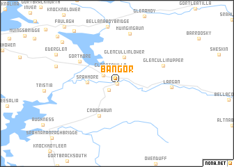 map of Bangor