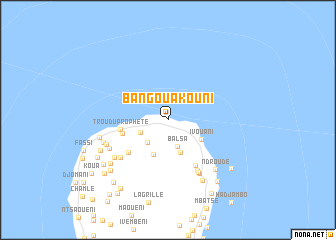 map of Bangoua Kouni