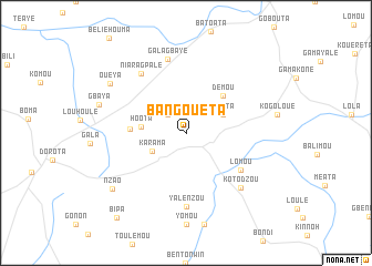 map of Bangouéta