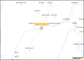 map of Bangoun
