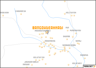 map of Bangowd-e Aḩmadī