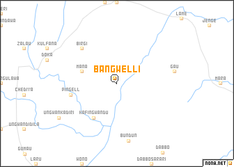 map of Bangwelli