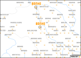 map of Bản Hề