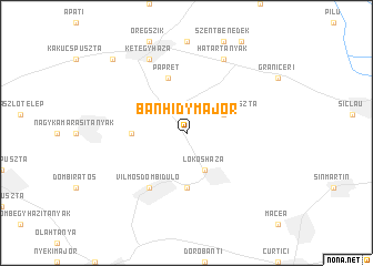 map of Bánhidymajor