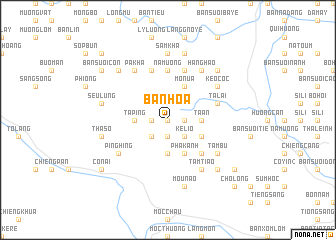 map of Bản Hoa